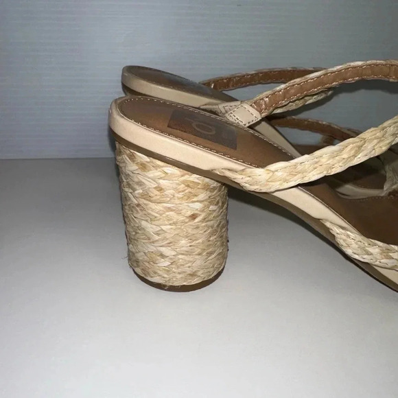 Women's DV by Dolce Vita Sandals, Size 7, Beige Straw Straps - Picture 7 of 14